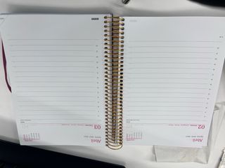 Agenda 2026 floral día página