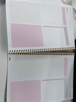 Agenda 2026 floral día página