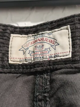 Pantalón Armani Jeans Hombre Negro Talla 28