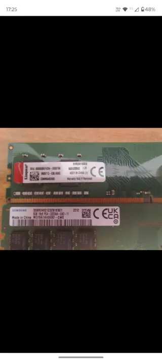 RAM 2x8 GB DDR4 RAM Samsung/Kingston