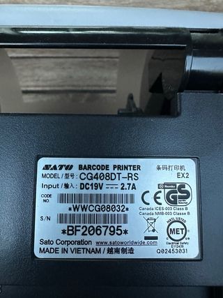 Impresora Etiquetas SATO CG