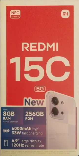 Xiaomi Redmi 15C 256GB 8GB RAM 5G