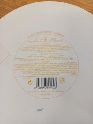 Estuche Adolfo Dominguez Azahar 100ml