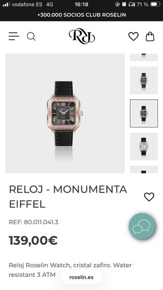 Reloj Roselin Monumenta Eiffel