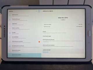 Samsung Galaxy Tab A - INCLUYE FUNDA + CARGADOR