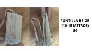 Puntilla beige 10-15 metros