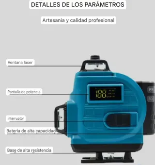 Nivel Láser 4D 16 Líneas Accesorios