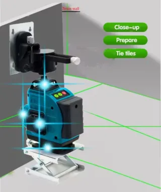 Nivel Láser 4D 16 Líneas Accesorios