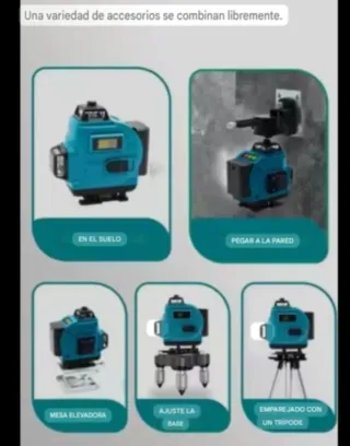 Nivel Láser 4D 16 Líneas Accesorios