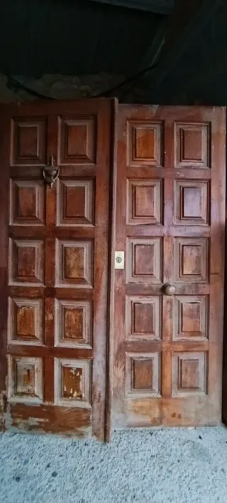 Puertas de doble hoja,Madera maciza