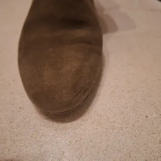 Botines Michael Kors verde oliva y dorado