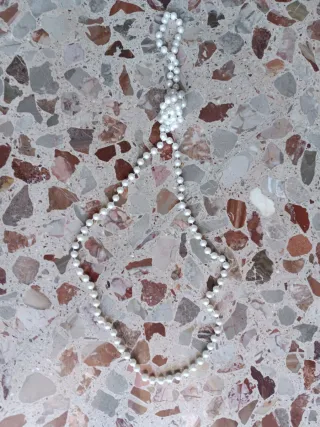 Collana perle bianche