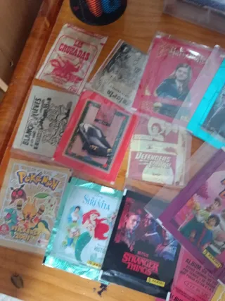 Sobres de cromos antiguos