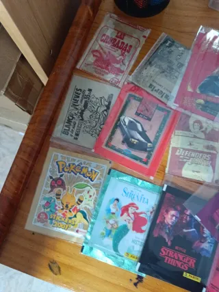 Sobres de cromos antiguos