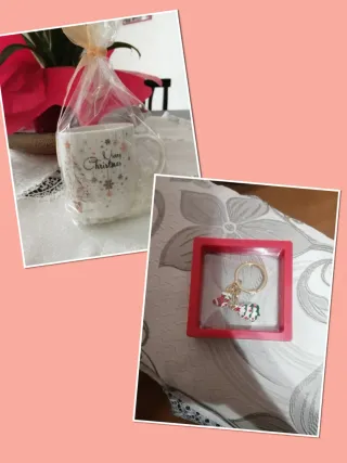 Set regalo Natale: tazza e portachiavi