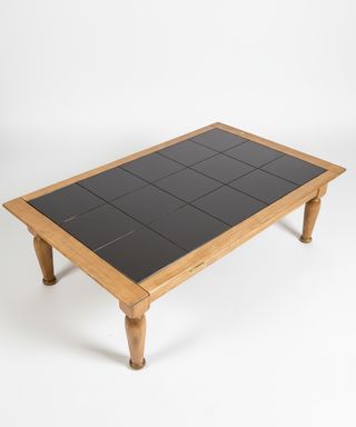 Mesa de centro rústica de madera