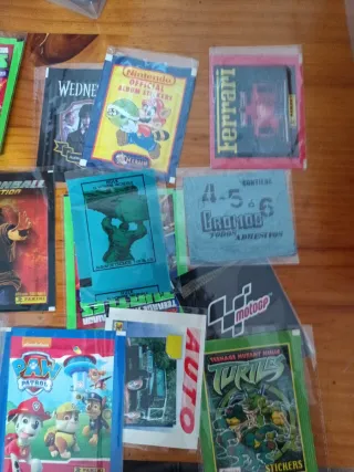 Sobres de cromos antiguos