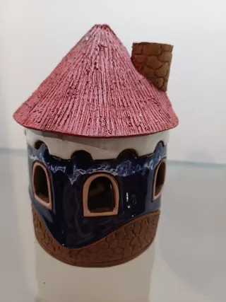 Casita Cerámica Quemador Incienso