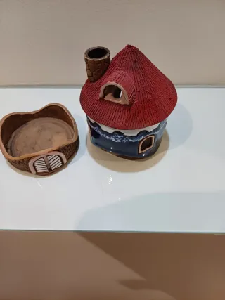 Casita Cerámica Quemador Incienso