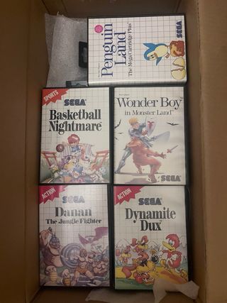 Lote colección Juegos Sega Master System