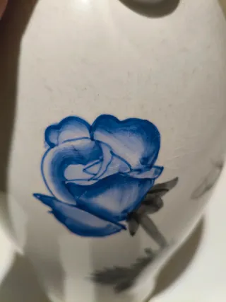 Vaso ceramica decorato blu Lago di Garda