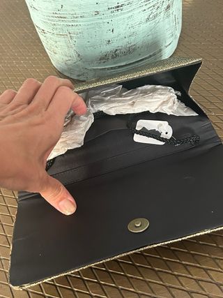 Bolso de fiesta dorado nuevo