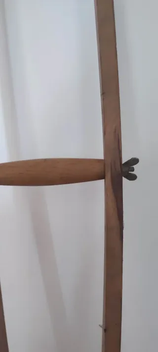 Muleta vintage de madera