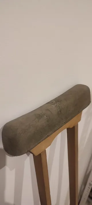 Muleta vintage de madera