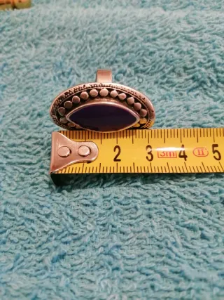 Sortija Plata con Piedra Morada