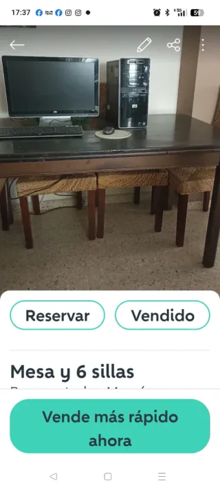 Ordenador HP Negro Sobremesa