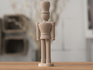 Cascanueces Navideño Minimalista