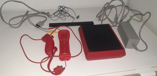 Nintendo Wii edición limita; Roja y Negra Completa