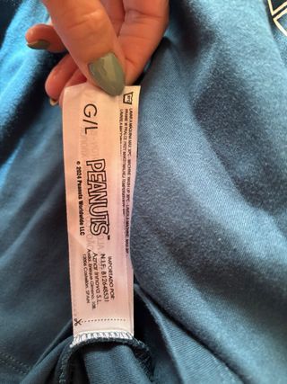 Pijama Snoopy Peanuts Talla L