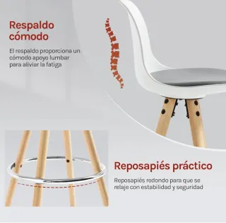 Juego de 2 taburetes de cocina a estrenar