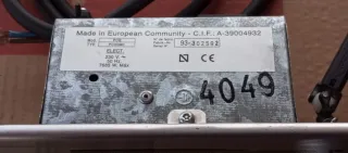 Placa de gas Teka Cristalgas y porta mandos acero