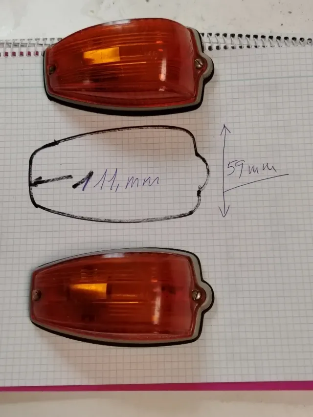 Pilotos intermitentes camión ámbar