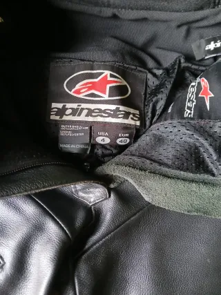 Pantalón moto cuero  mujer