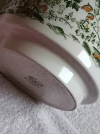 GRAN MACETERO "SAN CLAUDIO" PORCELANA FINA FLORES