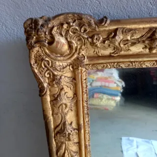 Espejo Antiguo Dorado