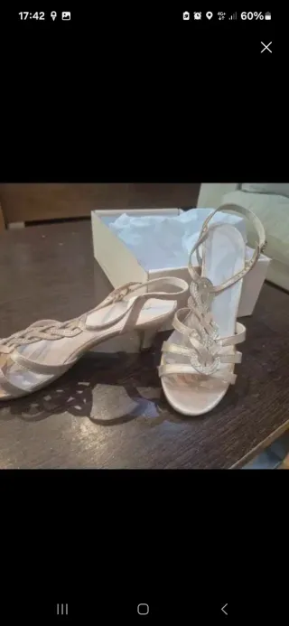 Sandalias Prestigio Talla 40 Color Maquillaje