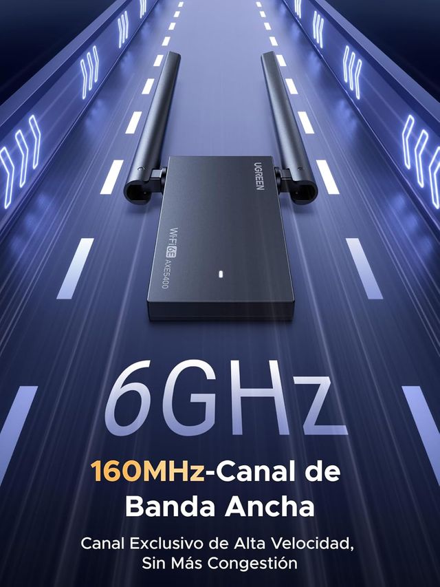 Adaptador WiFi 6E UGREEN AX5400