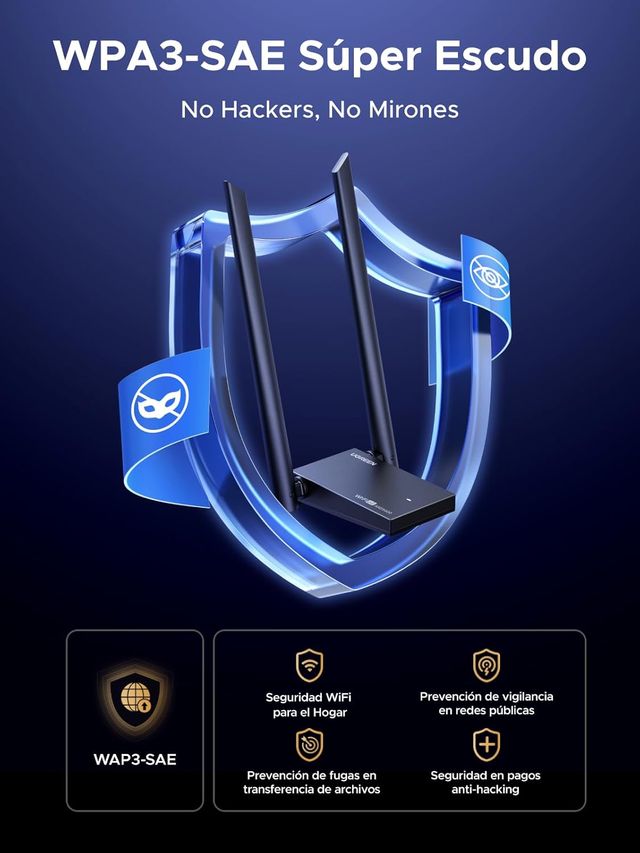 Adaptador WiFi 6E UGREEN AX5400