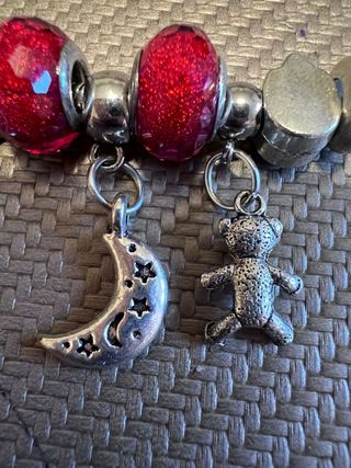 Braccialetto con Charms Cavallino, Luna e Orsetto