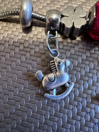 Braccialetto con Charms Cavallino, Luna e Orsetto