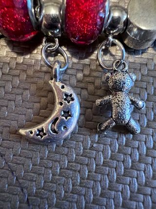 Braccialetto con Charms Cavallino, Luna e Orsetto