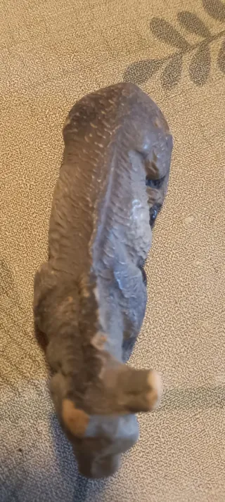 2 statuine Presepe gesso vintage