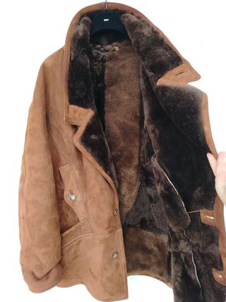Montone Shearling color Cuoio Uomo, XL