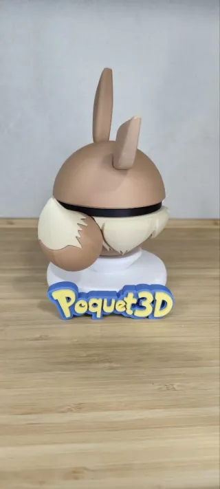 Figura Eevee Pokeball 3D coleccionismo