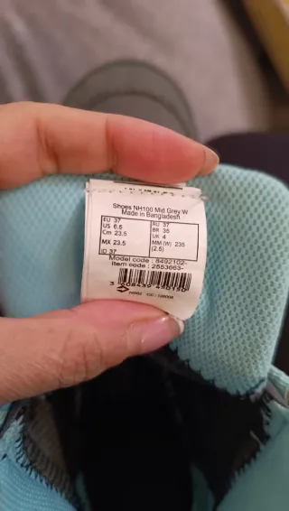 Botas Quechua niño/a, mujer gris y turquesa