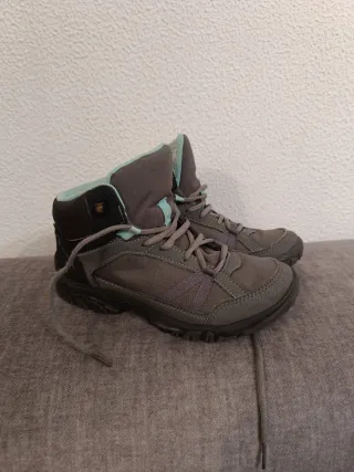 Botas Quechua niño/a, mujer gris y turquesa